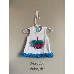 Mud Pie Baby 0-6m Cupcake Tank